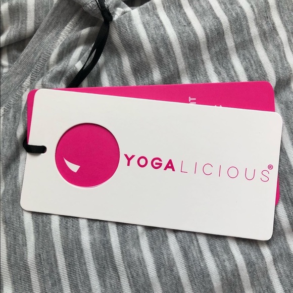 Yogalicious Striped Loungewear Top - Picture 4 of 4